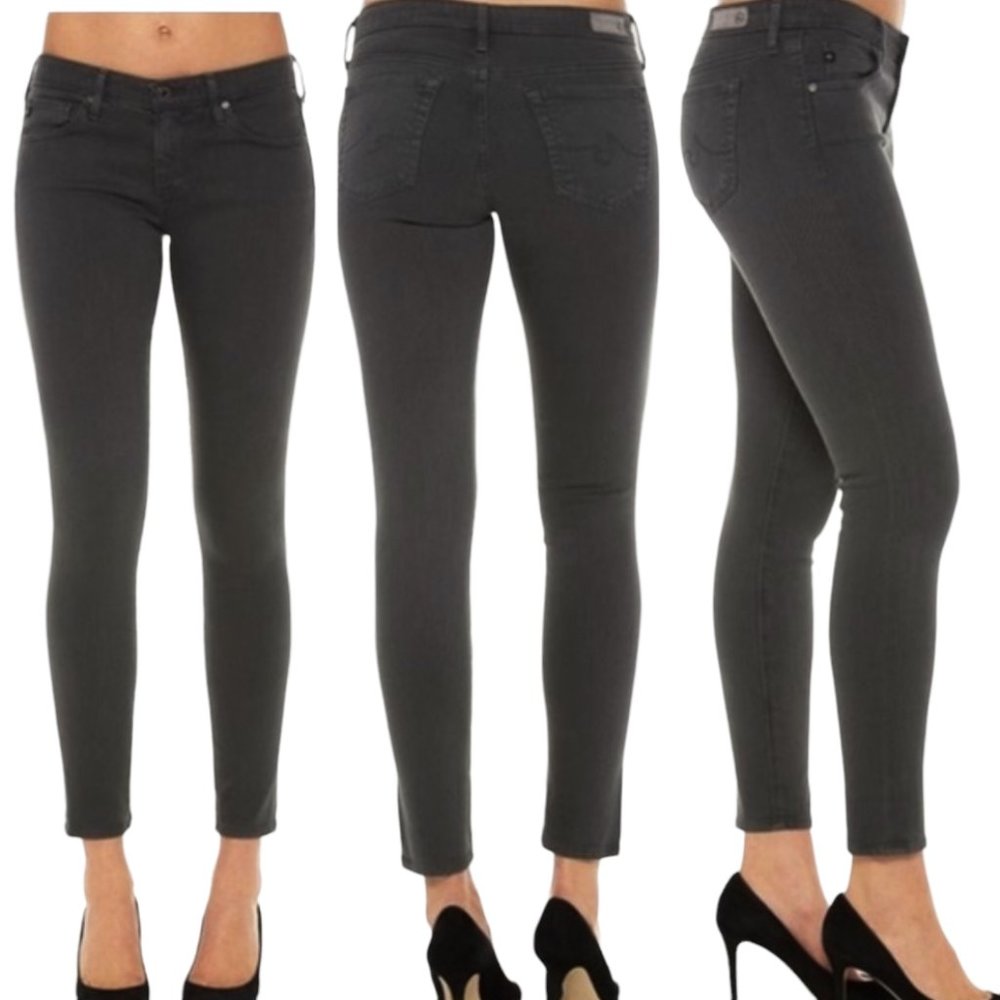 Adriano Goldschmied The Jegging Super Skinny Fit Low Rise Corduroy Gray Pants